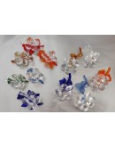 Bomboniera fiori farfalle in cristallo ultimi pezzi